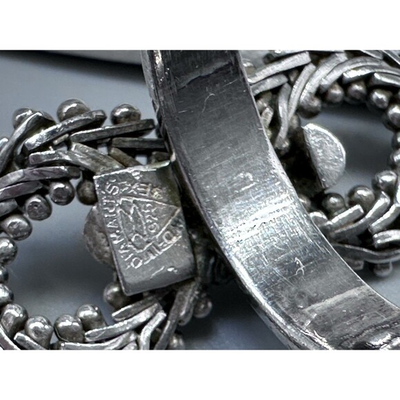 Diamant's 925 M. O. Mexico Amazing Articulated Links Sterling Silver Ring 6.5 - Picture 4 of 5